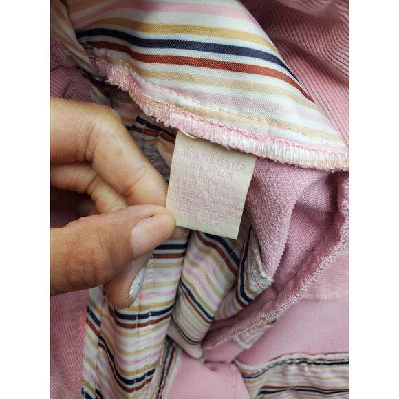CR by Golf Straight & Pencil Skirt Womens Size 8 Pink Corduroy Zip Front Pockets - Picture 9 of 9